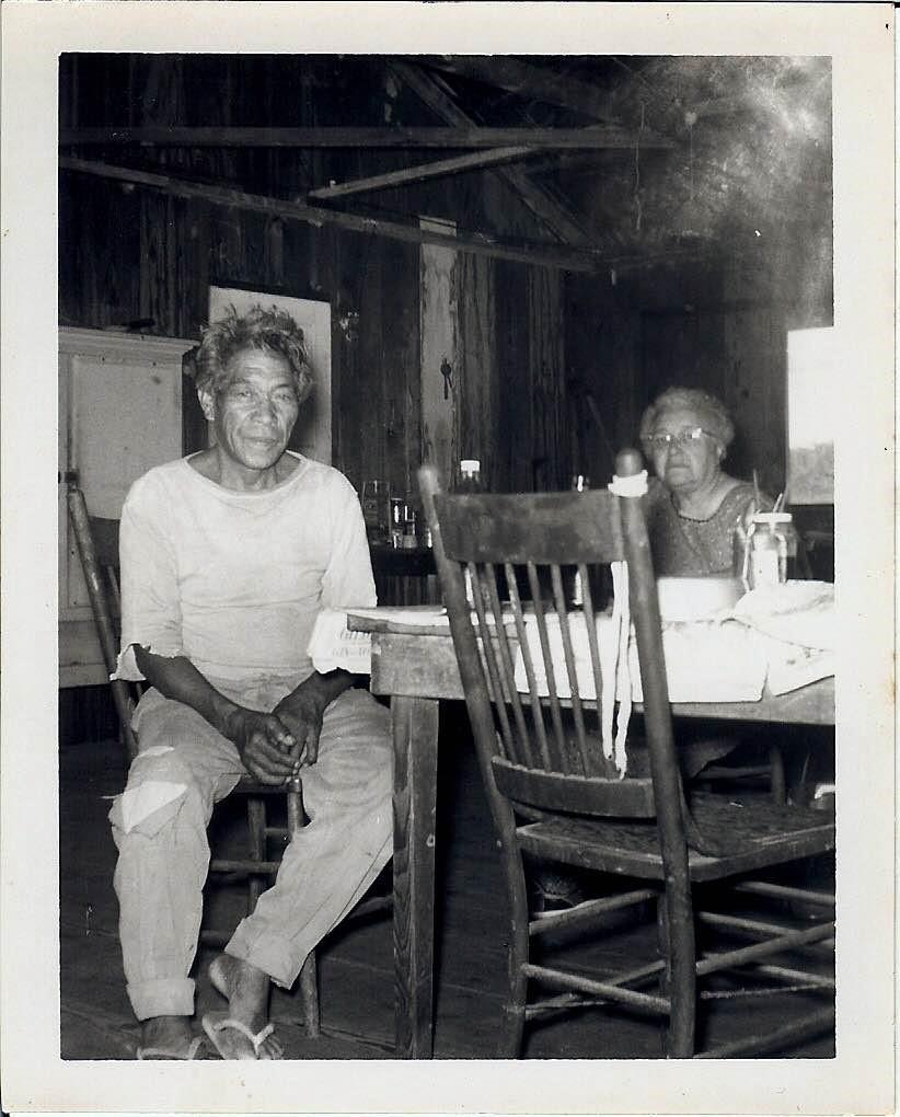 Mary Kawena Pukui gathering oral histories at Waikapuna in 1960