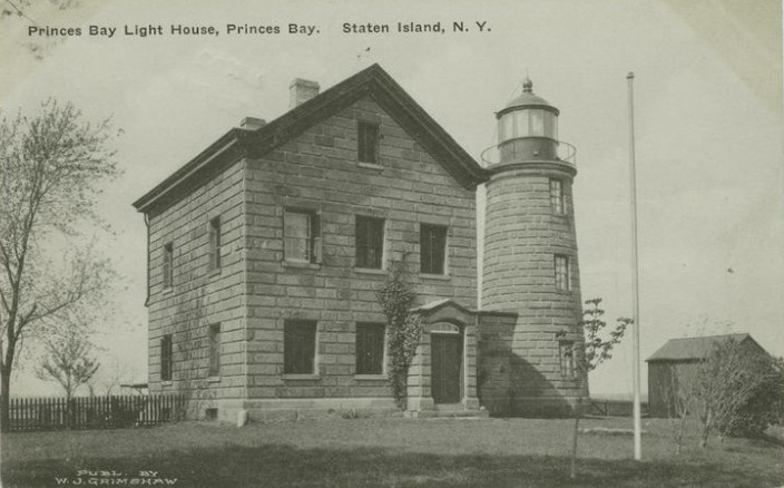 Historic photo of Prince's Bay Light