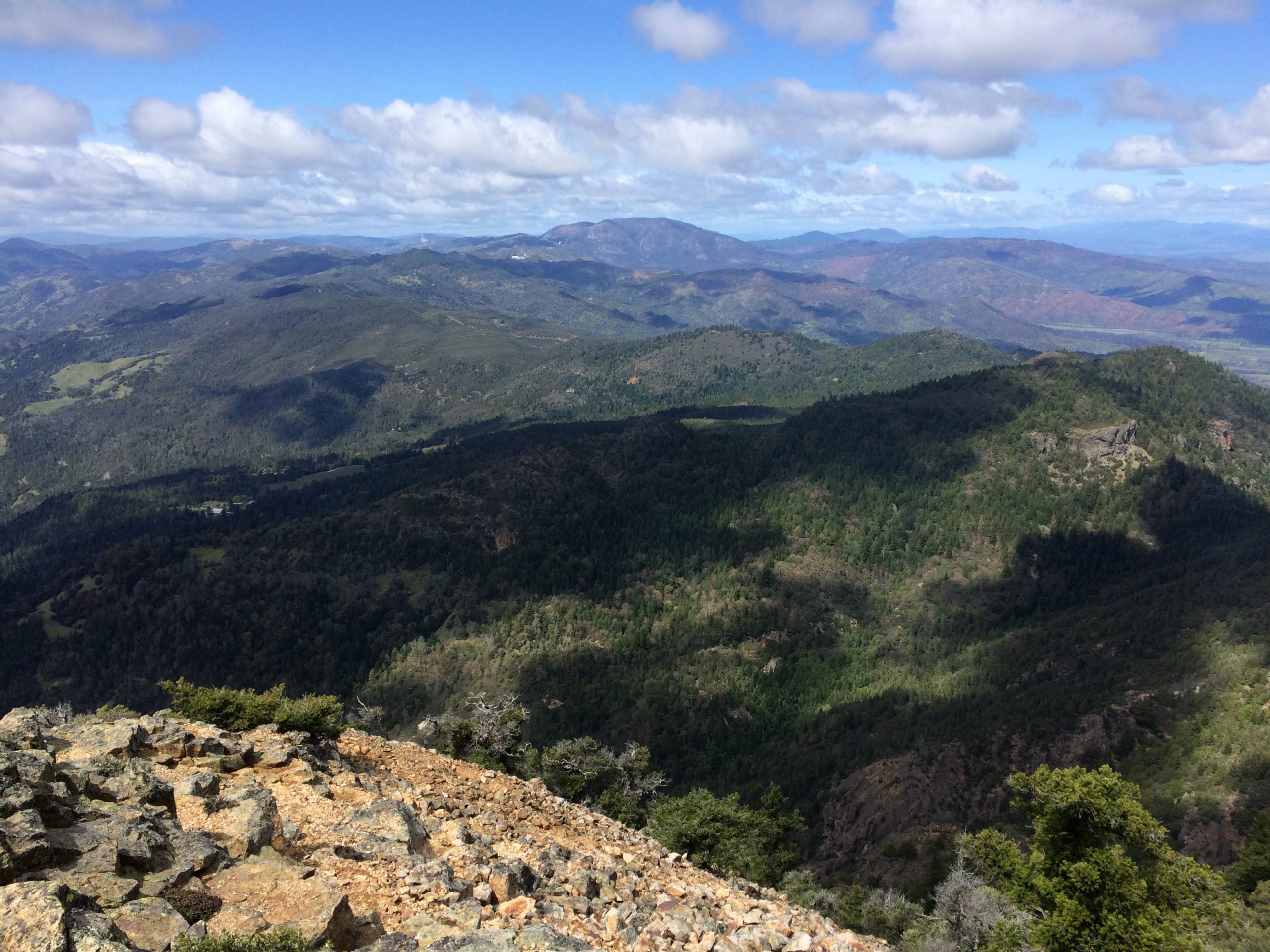 View from the north peak of Mt. Saint Helena