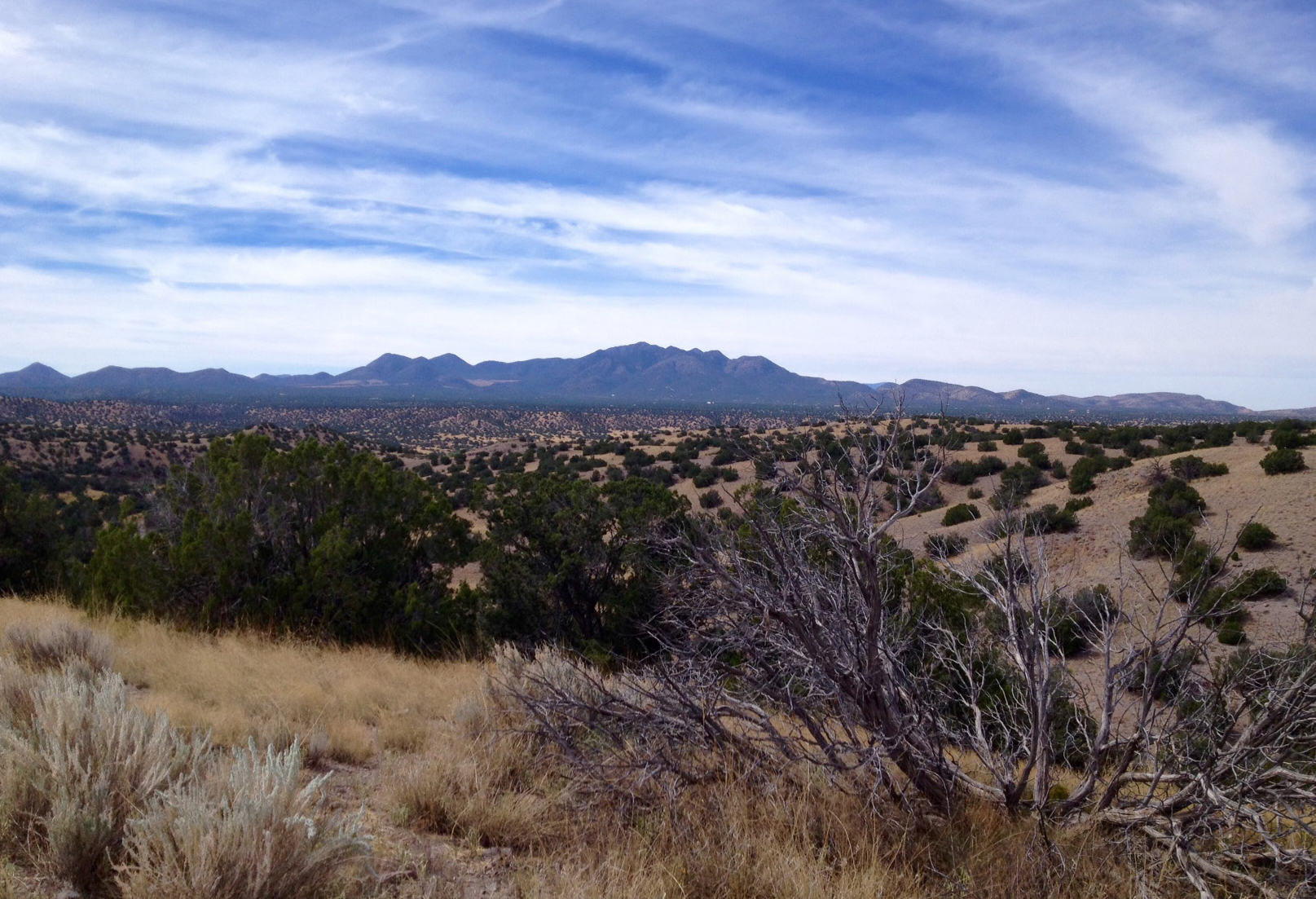 A dry mountain landscape