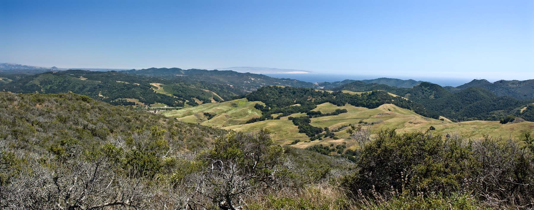 Panoramic view from the Froom Trail in San Luis Obispo