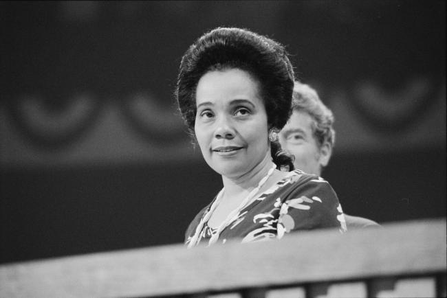 Coretta Scott King at the Democratic National Convention in 1976